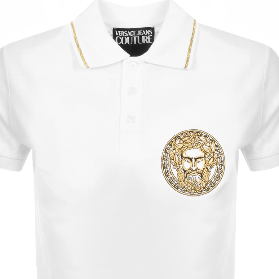 Alternative Image for ProductVersace Jeans Couture Short Sleeve PoloShirt White2